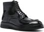 Santoni patent-leather boots Black - Thumbnail 2