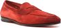 Santoni penny-slot suede loafers Red - Thumbnail 2