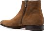 Santoni Perdei side-zip fastening boots Brown - Thumbnail 3