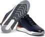 Santoni perforated leather sneakers Blue - Thumbnail 3