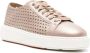 Santoni perforated leather sneakers Neutrals - Thumbnail 2