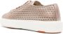 Santoni perforated leather sneakers Neutrals - Thumbnail 3