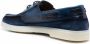 Santoni polished-leather boat shoes Blue - Thumbnail 3