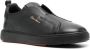 Santoni round-toe leather sneakers Black - Thumbnail 2