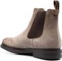 Santoni round-toe suede ankle boots Brown - Thumbnail 3