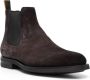Santoni round-toe suede ankle boots Brown - Thumbnail 2