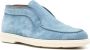 Santoni round-toe suede loafers Blue - Thumbnail 1