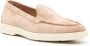 Santoni round-toe suede loafers Neutrals - Thumbnail 2