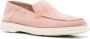 Santoni round-toe suede loafers Pink - Thumbnail 2