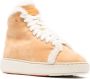 Santoni shearling-trim high-top sneakers Neutrals - Thumbnail 2