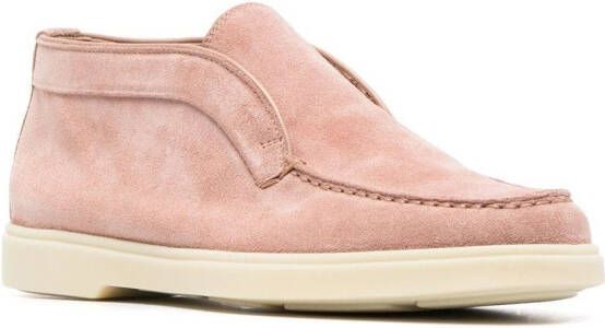 Santoni slip-on loafers Pink