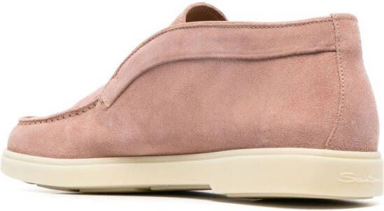 Santoni slip-on loafers Pink