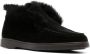 Santoni slip-on shearling loafers Black - Thumbnail 2