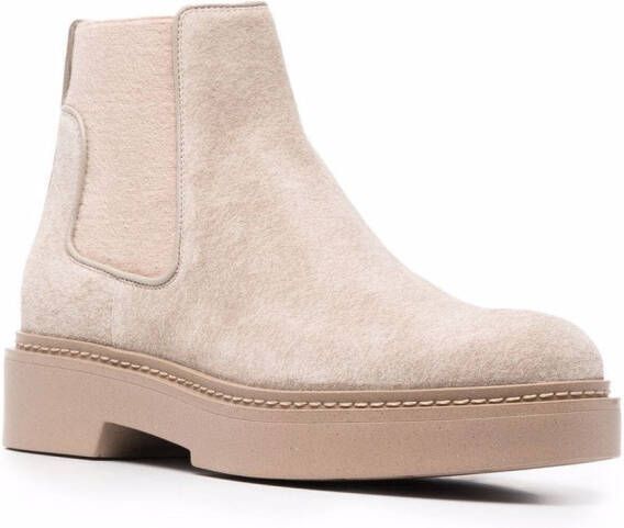 Santoni slip-on suede ankle boots Neutrals
