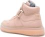 Santoni Sneak-Air leather high-top sneakers Pink - Thumbnail 3