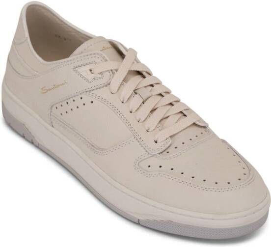 Santoni Sneak-Air leather sneakers White