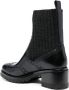 Santoni sock-style ankle boots Black - Thumbnail 3