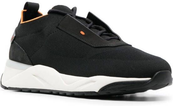 Santoni sock-style sneakers Black