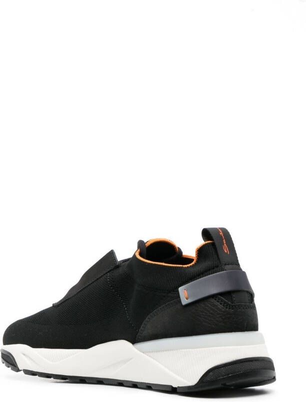 Santoni sock-style sneakers Black