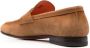 Santoni suede penny loafer Brown - Thumbnail 3