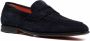 Santoni suede penny loafers Blue - Thumbnail 2