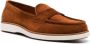 Santoni suede penny loafers Brown - Thumbnail 2