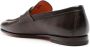 Santoni textured leather loafers Brown - Thumbnail 3