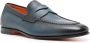 Santoni textured leather penny loafers Blue - Thumbnail 2