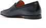 Santoni textured leather penny loafers Blue - Thumbnail 3