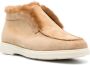 Santoni tonal-stitching leather loafers Brown - Thumbnail 2
