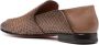 Santoni woven leather loafers Brown - Thumbnail 3