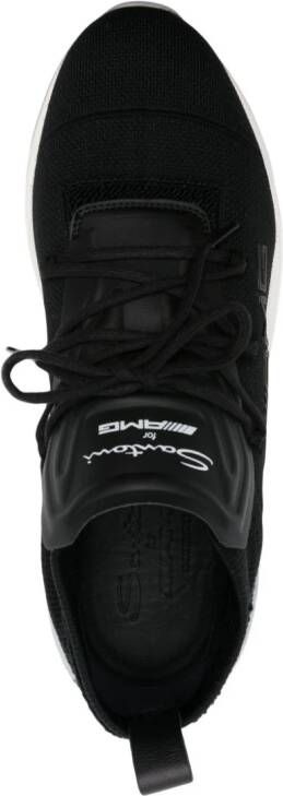 Santoni x AMG elasticated-panel sneakers Black