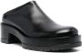 SAPIO 70mm heel leather mules Black - Thumbnail 2