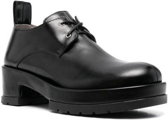 SAPIO block-heel Oxford shoes Black