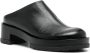 SAPIO low-heel leather mules Black - Thumbnail 2