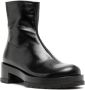 SAPIO zip-up leather boots Black - Thumbnail 2