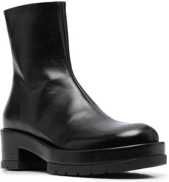 SAPIO zipped 60mm boots Black