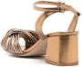 Sarah Chofakian 65mm Colagem leather pumps Gold - Thumbnail 3