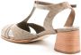 Sarah Chofakian 65mm crocodile-effect leather sandals Brown - Thumbnail 3