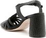 Sarah Chofakian 85mm braided leather sandals Black - Thumbnail 3