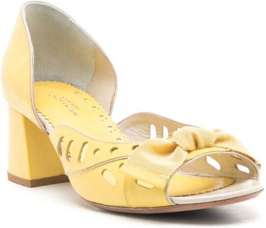 Sarah Chofakian Adrienne leather pumps Yellow