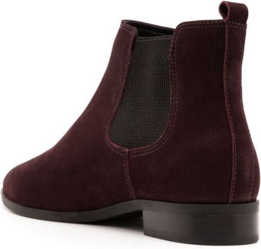 Sarah Chofakian ankle leather boots Red