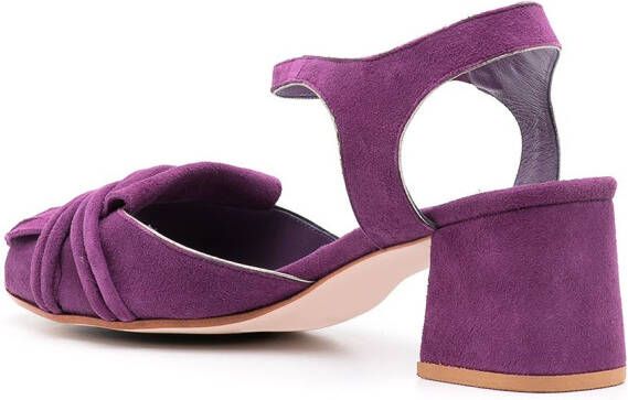 Sarah Chofakian Antonieta suede sandals Purple