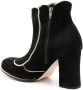 Sarah Chofakian Archie 90mm contrasting-trim boots Black - Thumbnail 3