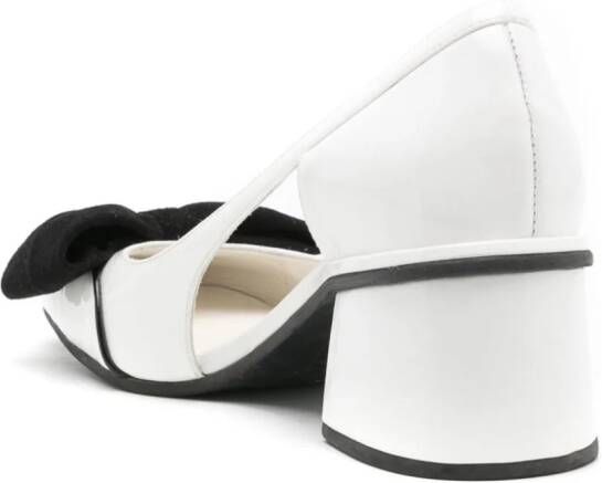Sarah Chofakian Balé 45mm bow-detail pumps White