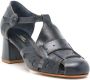 Sarah Chofakian Bastien 40mm mid-heel sandals Black - Thumbnail 2