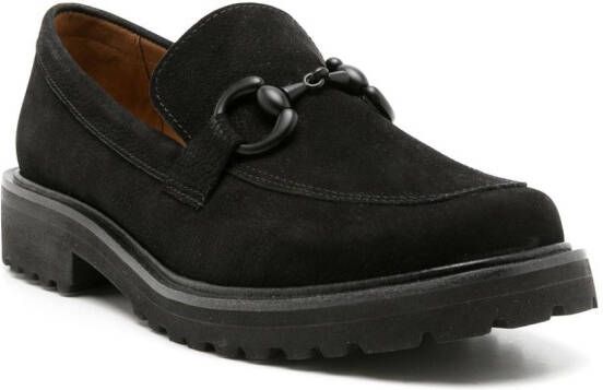 Sarah Chofakian Betsy suede loafer Black