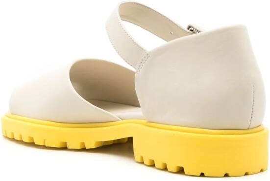 Sarah Chofakian Blanche flat sandals Neutrals