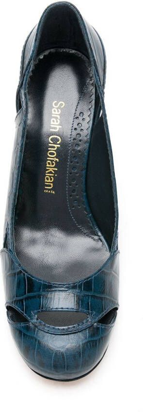 Sarah Chofakian Bruxelas leather shoes Blue