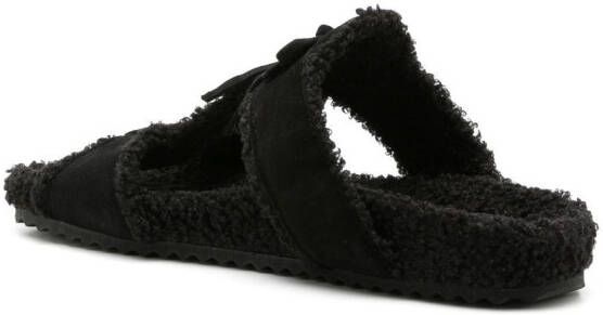 Sarah Chofakian caged open toe sandals Black